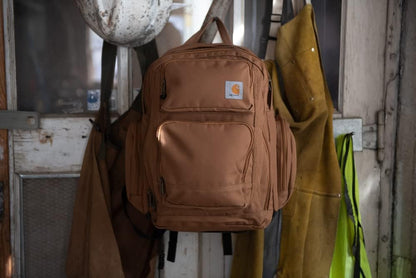 35L Triple-Compartment Backpack with Laptop Sleeve and Duravax Abrasion-Resistant Base in  Brown